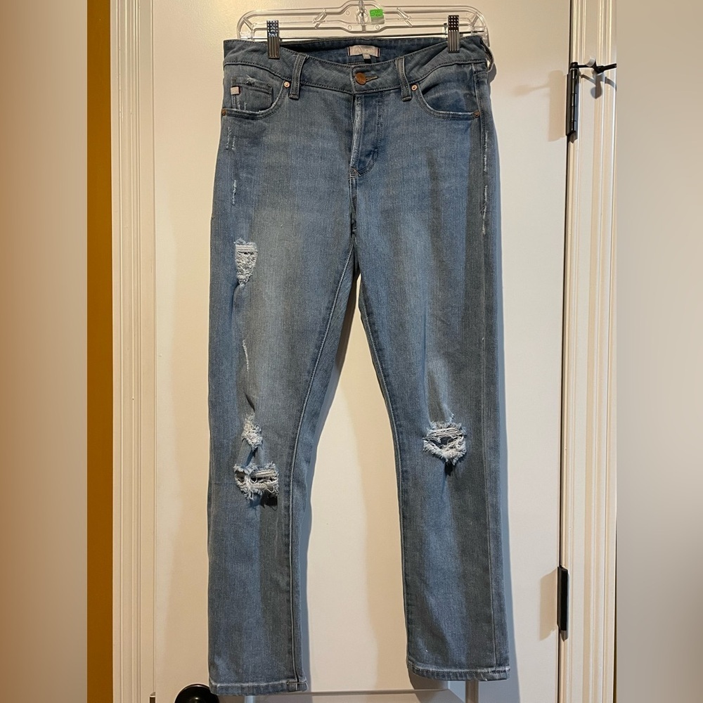 🔥 Dear John Classic Can Women Sz 26 Distressed Straight Leg Denim Jeans Grunge